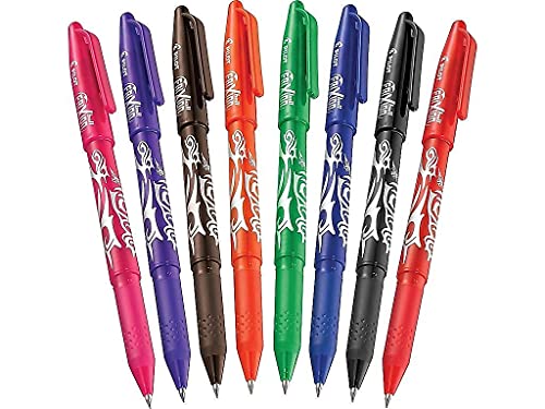 PILOT Pen 31569 FriXion Ball Erasable &, Assorted Color Inks, 8-Pack Pouch - size: 0