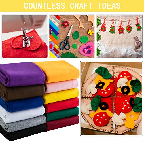 HaoFeijh Felt Fabric 36 * 36 Inch Wide 1.6mm,Fabric Sheets Soft Woven Acrylic Craft Fabric for DIY Craftwork Sewing Patchwork,Craft Felt - color: Yellow, size: 1