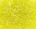 Glass Bugle Tube Beads 1400Pcs/30g Mini Seed Beads 2 * 3mm Small Craft Loose Spacer Beads for DIY Bracelets Necklace Earring Jewelry Making (Yellow) - color: Yellow
