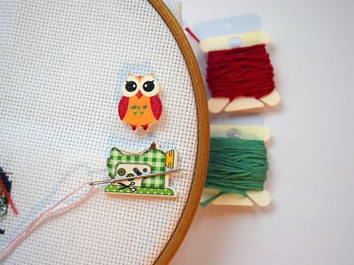 Needle minders for Cross Stitch and Embroidery Needle Keeper Magnet Gift for Stitcher Sewing Magnet Needle Nanny Needlework Accessory Save Needle Rest