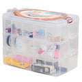 Kamay's Large 3 Tier Stackable Adjustable Compartment Slot Bead Craft Jewellery Tool Storage Organiser,Snap-lock Tray Container with 30 Compartments White - style: Large 3 Tier 30 Compartments white