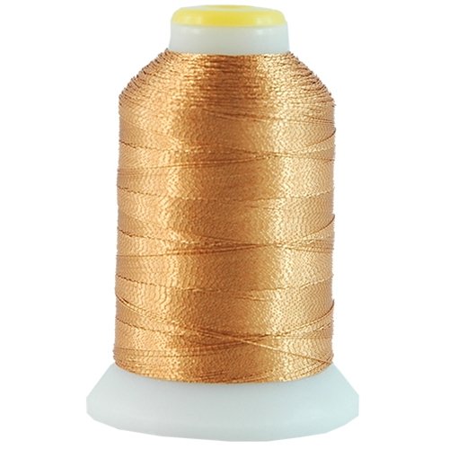 ThreadArt Metallic Embroidery Thread, 1000M, No. L14 - Light Brass - color: Light Brass