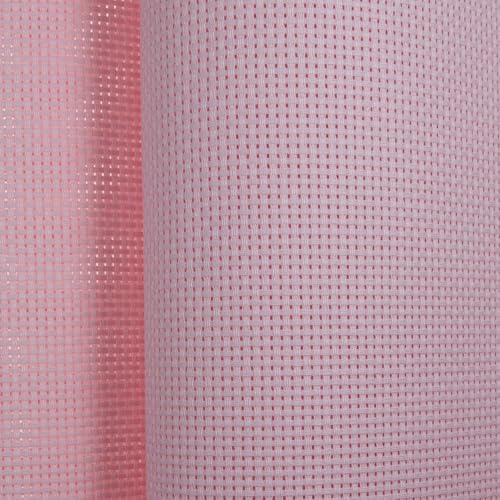 KCS 59" x 1 Yard (93cmx149cm) 11ct Counted Cotton Aida Cloth Cross Stitch Fabric (Pink) - color: Pink