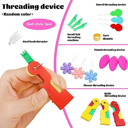 Fedmut Needle Threaders for Hand Sewing Embroidery Needle Threader Tool 20pcs for Hand Sewing, Sewing Machine, DIY Craft Project - color: 20pcs