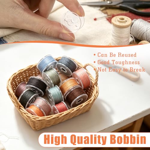120 Pcs Pre-Wound Bobbins Sewing Thread 120 Colors (Morandi) - color: Morandi