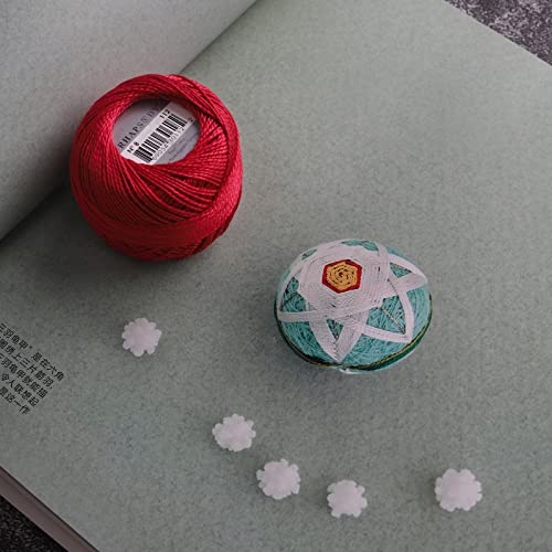 Rhapsody Pearl Cotton Thread Size 8 Crochet Thread Perle 12 Balls Set Hand Knitting, Embroidery, Sashiko, Cross-Stitch, Sewing, Needlepoint, DIY, Quilting (DK Garnet, Col. 122) - color: DK Garnet, Col. 122