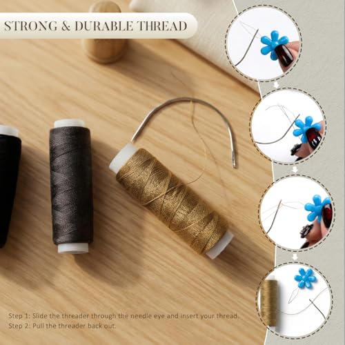 JIAMEISI Hair Extension Sewing Kit - color: Threads