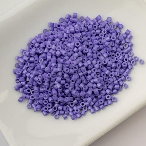 John Bead 25g Cylin Beads Dusky Wisteria 11/0 Glass Cylindrical Seed Beads for Jewelry Bracelets Necklaces Earrings Making Embroidery - color: Dusky Wisteria