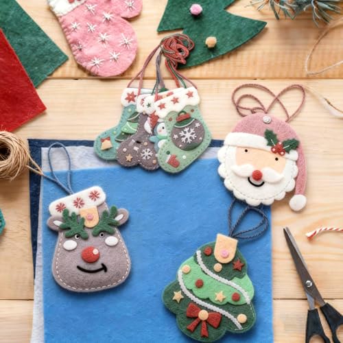 10 Sheets Felt Fabric for Crafts, 8x20 Inch 1.4mm Thick (Morandi) - color: Morandi