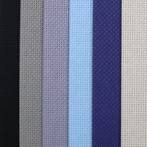 KCS 6 pc of 12" x 18" (30cmx45cm) 14 Count Cotton Aida Cloth Cross Stitch Fabric (14CT-H) - color: 14ct-h
