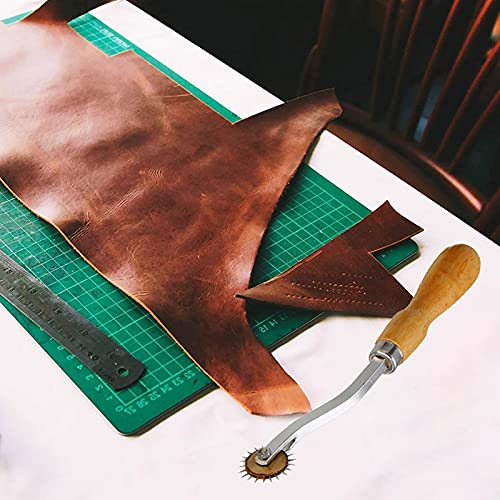 RJWKAZ Perfect 4mm Pattern Wheel Needle Point Tracing Wheel Sewing Wheel Leather Paper Cloth (Yellow) - color: yellow