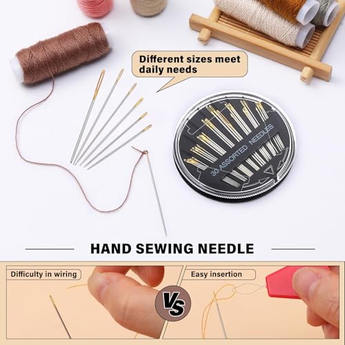 Ftyiwu 30 Pack Sewing Needles Assorted Embroidery Needles for Hand Sewing - size: 30pcs needles
