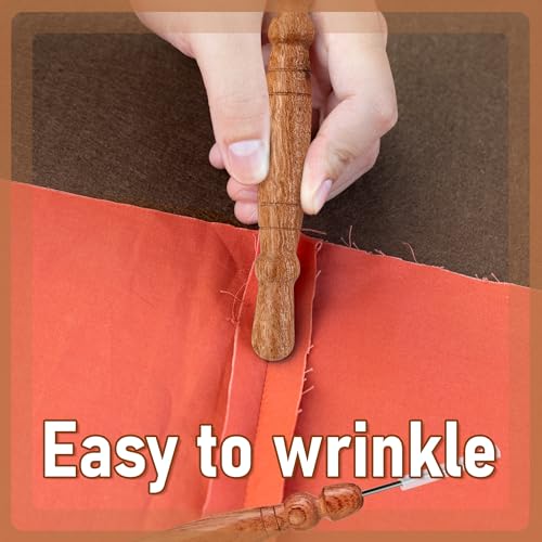 SAVINA 2-Piece Wooden Stiletto & Pressing Tool for Sewing & Quilting - color: 2 Pieces
