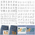 Letter Alphabet Embroidery Patterns, Water Soluble Stick and Stitch Paper - style: Letter976