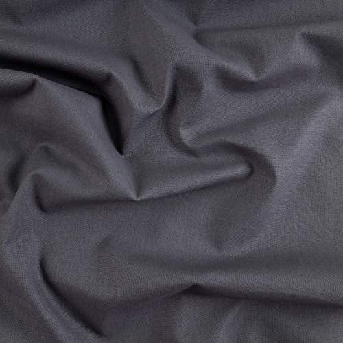Kaufman Essex Linen Blend Graphite, Fabric by the Yard - color: Graphite