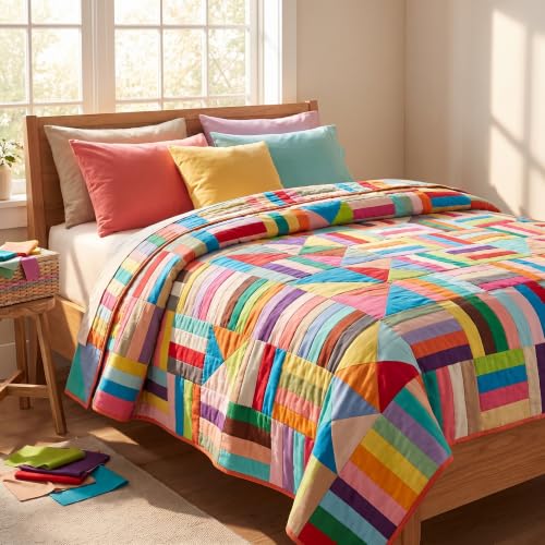 Tegeme 40 Pcs 2.55" Solid Color Jelly Fabric Strips for Quilting Clearance - color: Solid Style