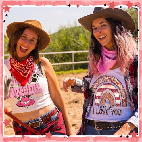 Yuntau 30 Pcs Western Iron on Transfers Patch, Cowgirl DTF Vinyl Decal - style: Cowgirl