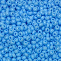 Czech 6/0 Glass Seed Beads 20 Grams 280 Pcs (Blue) - color: Blue