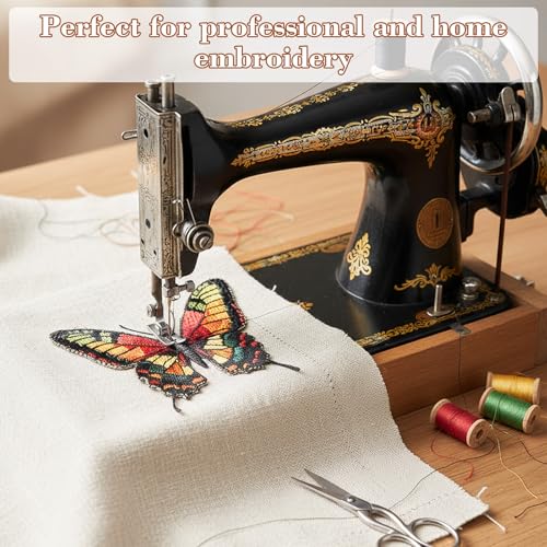 2 Pcs Tear Away Machine Embroidery Stabilizer 12" x 50 Yd Rolls - Medium Weight 1.8 Oz Embroidery Backing for Clothes - Cut into Variable Sizes for Machine & Hand Sewing