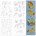 Peacoblue Horse Stick and Stitch Embroidery Patterns, Water Soluble - color: Horse