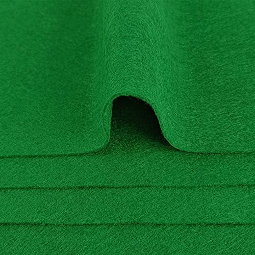 Jtnohx Soft Green Felt Sheets Flexible Felt Fabric for Crafts 12" 20Pcs - color: Green