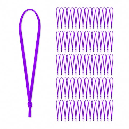 Mandala Crafts Purple Christmas Ribbon Ornament Hangers Loops, 100 PCs - color: Purple