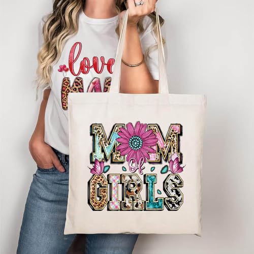 Mother’s Day Heat Transfers Vinyl Decals Mama DTF Transfer Ready to Press with Flower Butterfly Design Best Mom Ever Iron on Transfer Patches Stickers for Mother T Shirt Clothes Bag DIY Decoration - color: Mother Day A