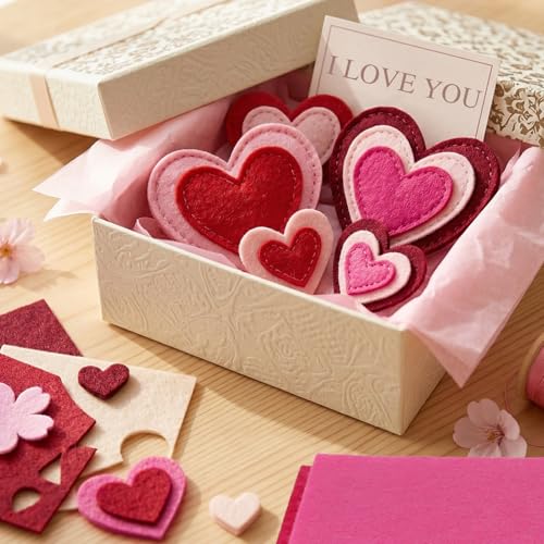 Catephe 24 Pcs Red Felt Fabric Sheets, 8 Inch X 12 Inch 1mm Craft Felt - color: Red 24pcs