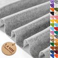 Gray Soft Felt Sheet 36'' X 36'', 1.4mm Large Felt Fabric Sheet for Crafts - color: Gray