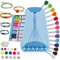 Maynacs Friendship Bracelet Making Kit for Girls 8-12, 28 Pre-Cut Threads - color: Light Blue