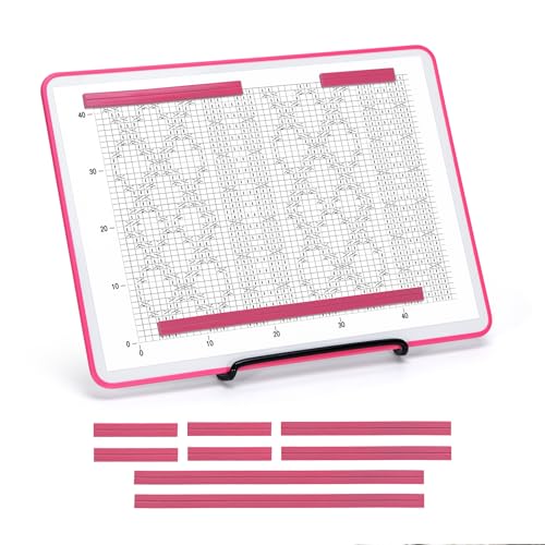 BABYSHEEP Knitting Pattern Holder with 8 Replacement Magnets - color: Pink