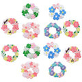 12PCS Flower Wreath Patches, Self Adhesive Appliques for DIY Crafts - color: Garland