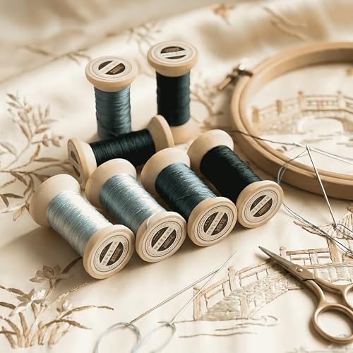 Natural 100% Mulberry Handmade Embroidery Silk Thread Silk Floss (49) - color: 49