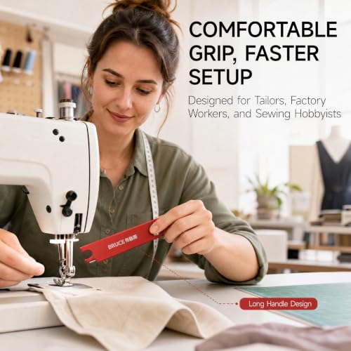 Bruce Sewing Machine Automatic Needle Threader with 2 Seam Rippers - color: red