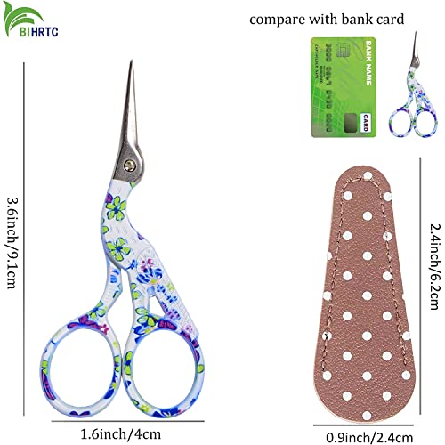 BIHRTC 3.6" Small Craft Scissors,Sharp Stainless Tip for Crochet - color: Blue, size: 3.6inch