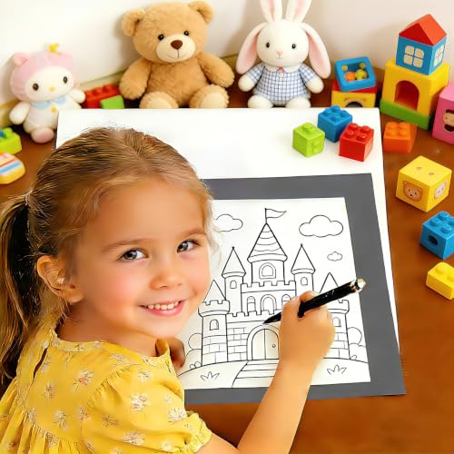 Hukiwow Carbon Paper for Tracing on Wood,Black 8.27”x11.69”（A4）,150 Sheet