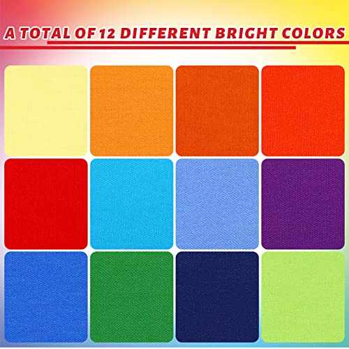 Tegeme 40 Pcs Rainbow Jelly Fabric Strips for Quilting and Sewing, 2.55" - color: Sandbeach Style