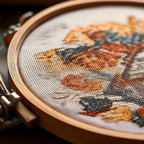 Essentials By Leisure Arts Aida Cloth, 14 Count, Beige, 3pc, Bulk, Cross Stitch Fabric, Embroidery Fabric, Cross Stitch Supplies for Crafting, Stitching, and Sewing Projects 30x36 - color: Beige