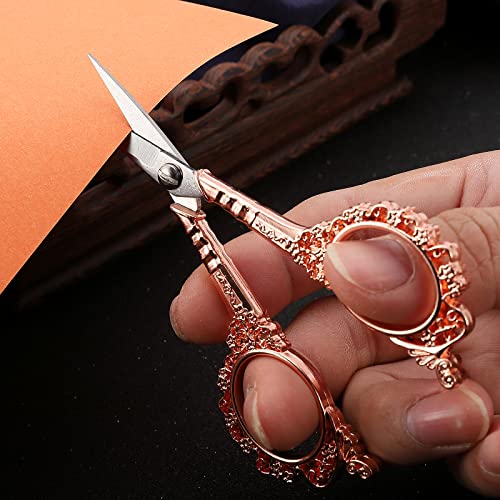 Sewing Embroidery Scissors, Little Crochet Shears - color: Rose Gold