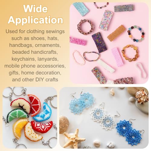 uxcell Mixed Glass Seed Beads 2-7mm Mini Loose Bugle Rose Red 1500Pcs - color: Rose Red, size: 2-7mm