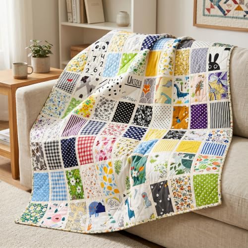 Tudomro 70 Pcs 10 x 10 Cotton Fabric Square for Quilting, Fresh Style - color: Fresh Style