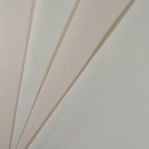 KCS 4/6 pc of 12" x 18" (30cmx45cm) 18CT Counted Cotton Aida Cloth Cross Stitch Fabric (4 pc, Antique White+Cream) - color: Antique White+cream, size: 4 pc