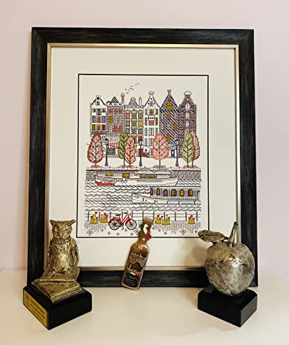 RIOLIS 2051 City on Water Counted Cross Stitch Kit 9.5 x 11.75 in