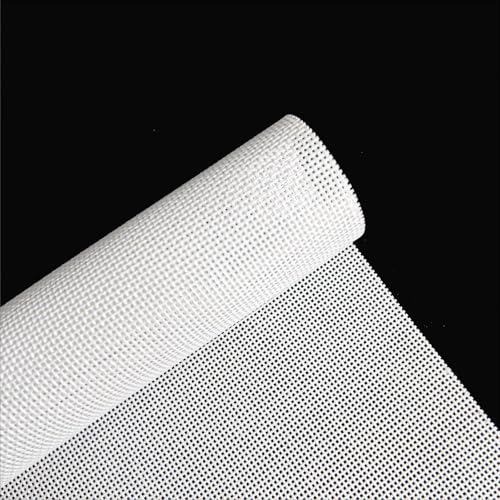 13 Mesh Needlepoint Canvas 17"x20" White Blank Pure Cotton Fabric for Embroidery & DIY Handmade Crafts & Cross Stitch