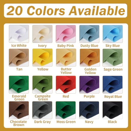 Butter Yellow Felt Fabric Sheet 108" X 36", 1.4mm Thick Large Soft Durable Flexible Craft Felt by The Yard, Nonwoven Fabric for DIY Sewing, Arts and Crafts, Decoration Projects - color: Butter Yellow, size: 3 yard pre cut