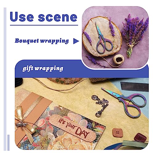 Small 3.6inch Embroidery Scissors Stainless Steel Sharp Scissors - color: Multicolor