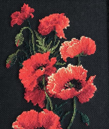 RIOLIS 1057 Poppies Counted Cross Stitch Kit 9.84 x 19.69 in