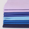 10 Pieces 18 x 21 Inches Cotton Fabric Precut Quilting Fabric Bundles Solid Colors Layer Cakes Quilt Material for DIY Craft Sewing Embroidery (Bule Purple Set) - color: Bule Purple