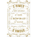Peacoblue Gold Letter Rub On Transfers for Furniture Craft 6"x12" - style: Gold Letter