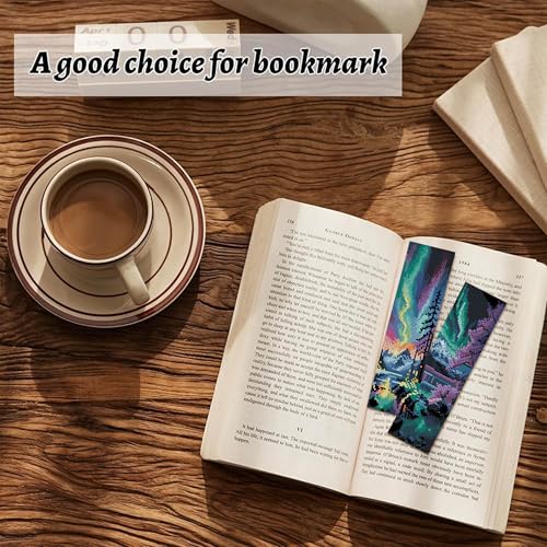 NEGEKFKX 6 Pcs Starry Sky Cross Stitch Bookmark Kit for Adult Beginners - color: Cross stitch bookmark-12